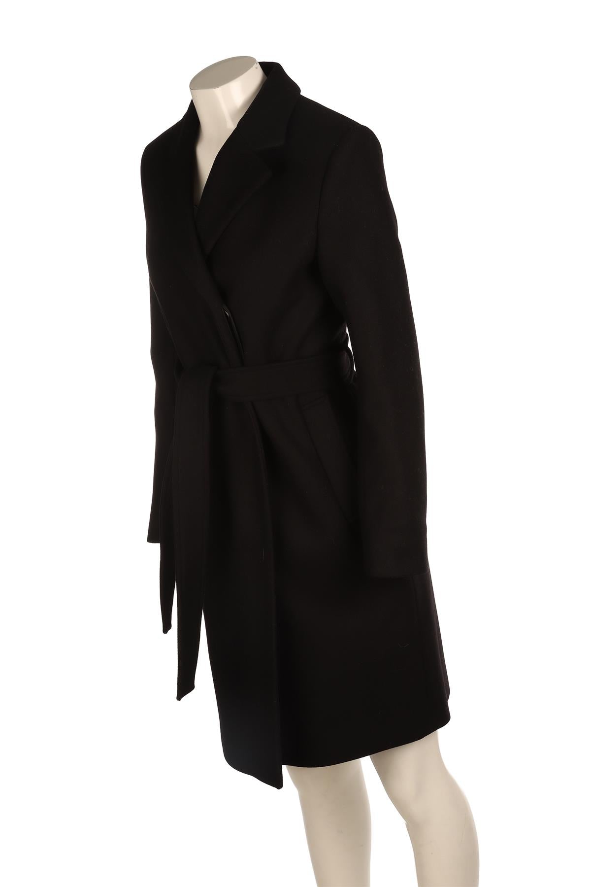 FILIPPA K BLACK WOOL COAT EU 36 UK 10