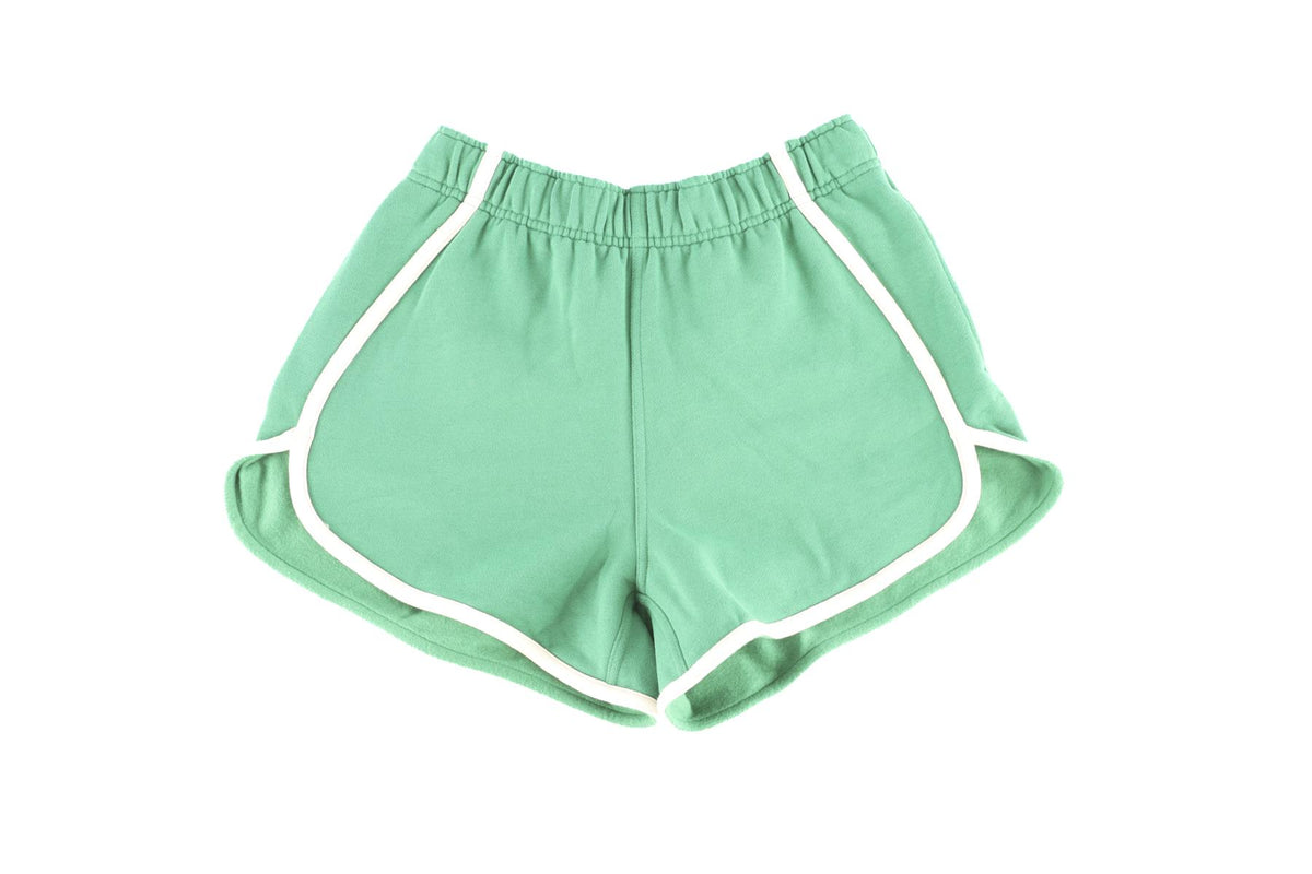 LULULEMON GREEN COTTON SHORTS SMALL