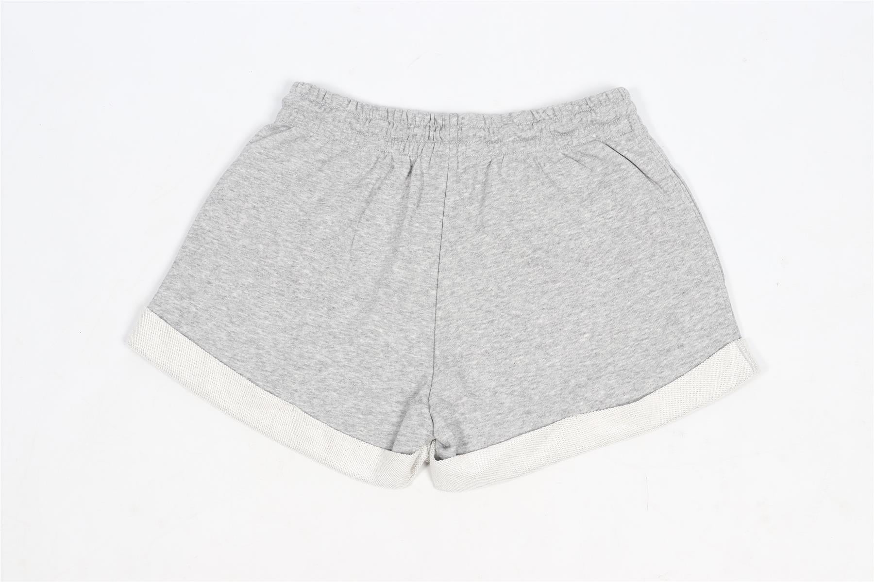 ADAM SELMAN GREY COTTON SHORTS SMALL