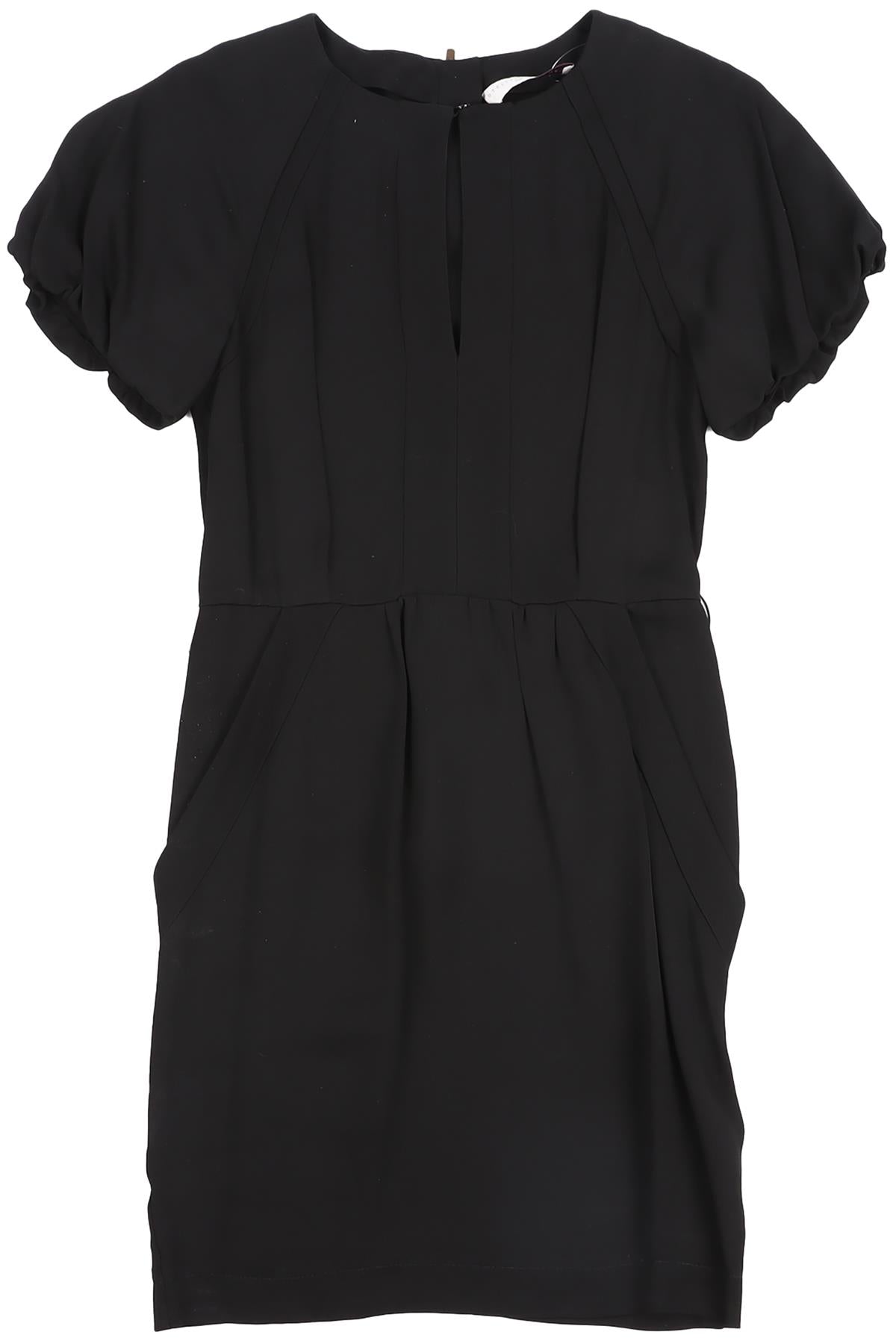 STELLA MCCARTNEY BLACK CREPE MINI DRESS IT 38 UK 6