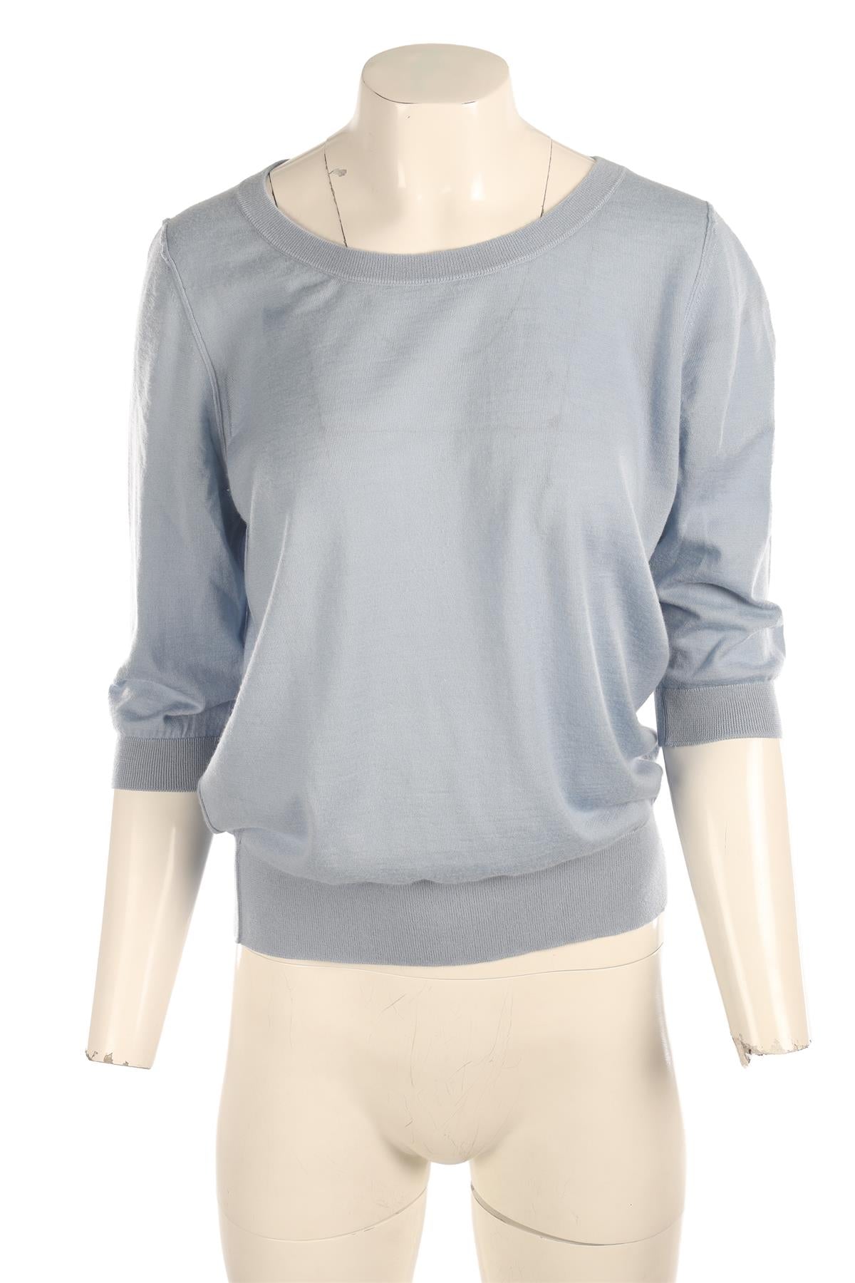 DOLCE & GABBANA BLUE CASHMERE TOP IT 46 UK 14