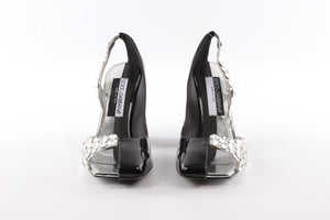 DOLCE & GABBANA BLACK LEATHER PUMPS EU 38.5 UK 5.5 US 8.5
