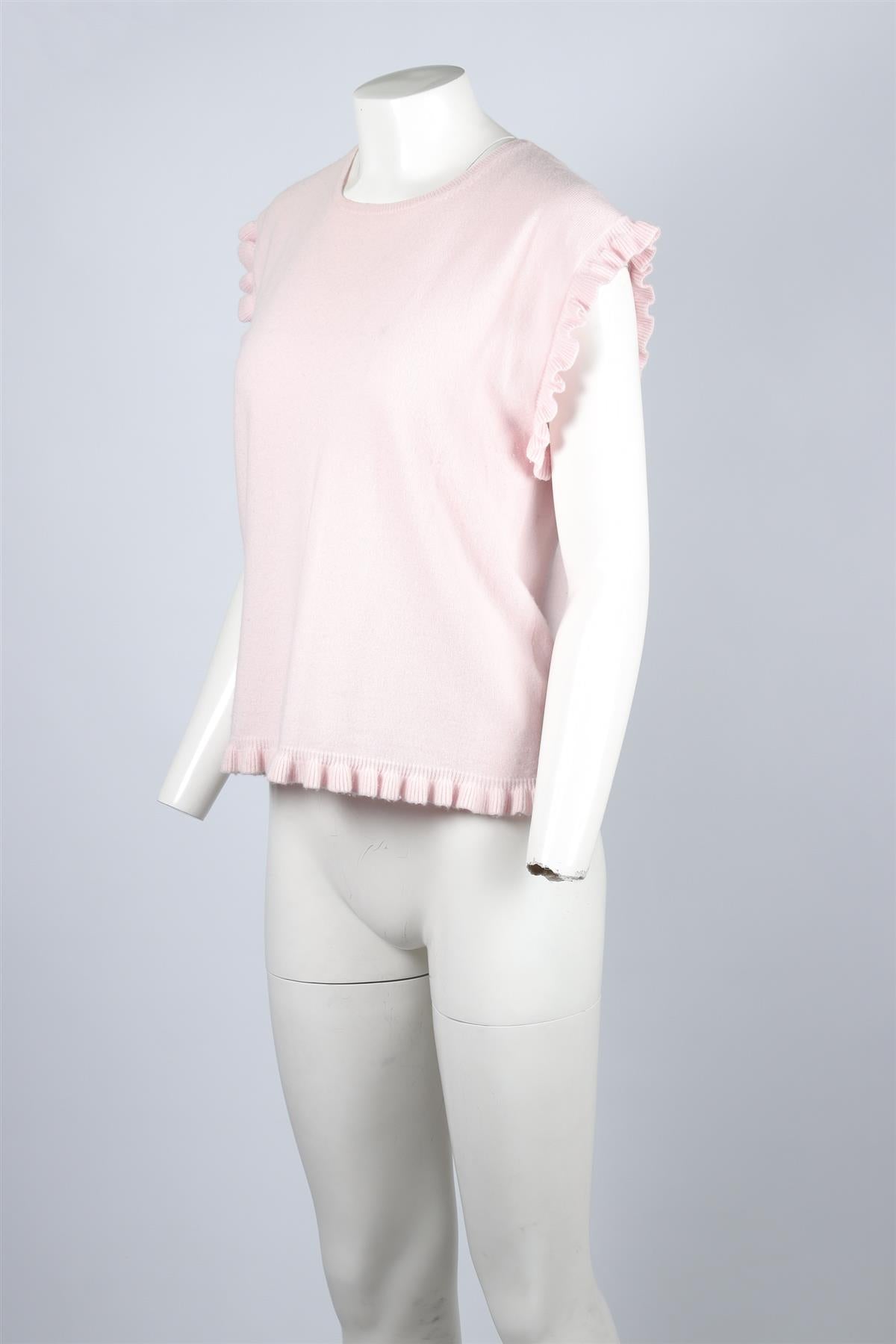 Allude Pink Cashmere Top XLARGE