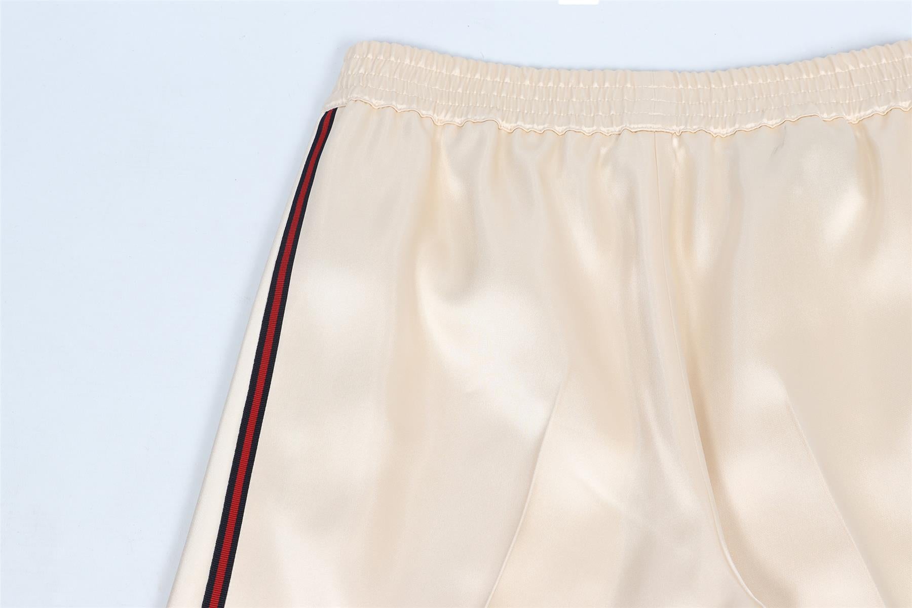 GUCCI CREAM SATIN STRAIGHT LEG PANTS IT 38 UK 6