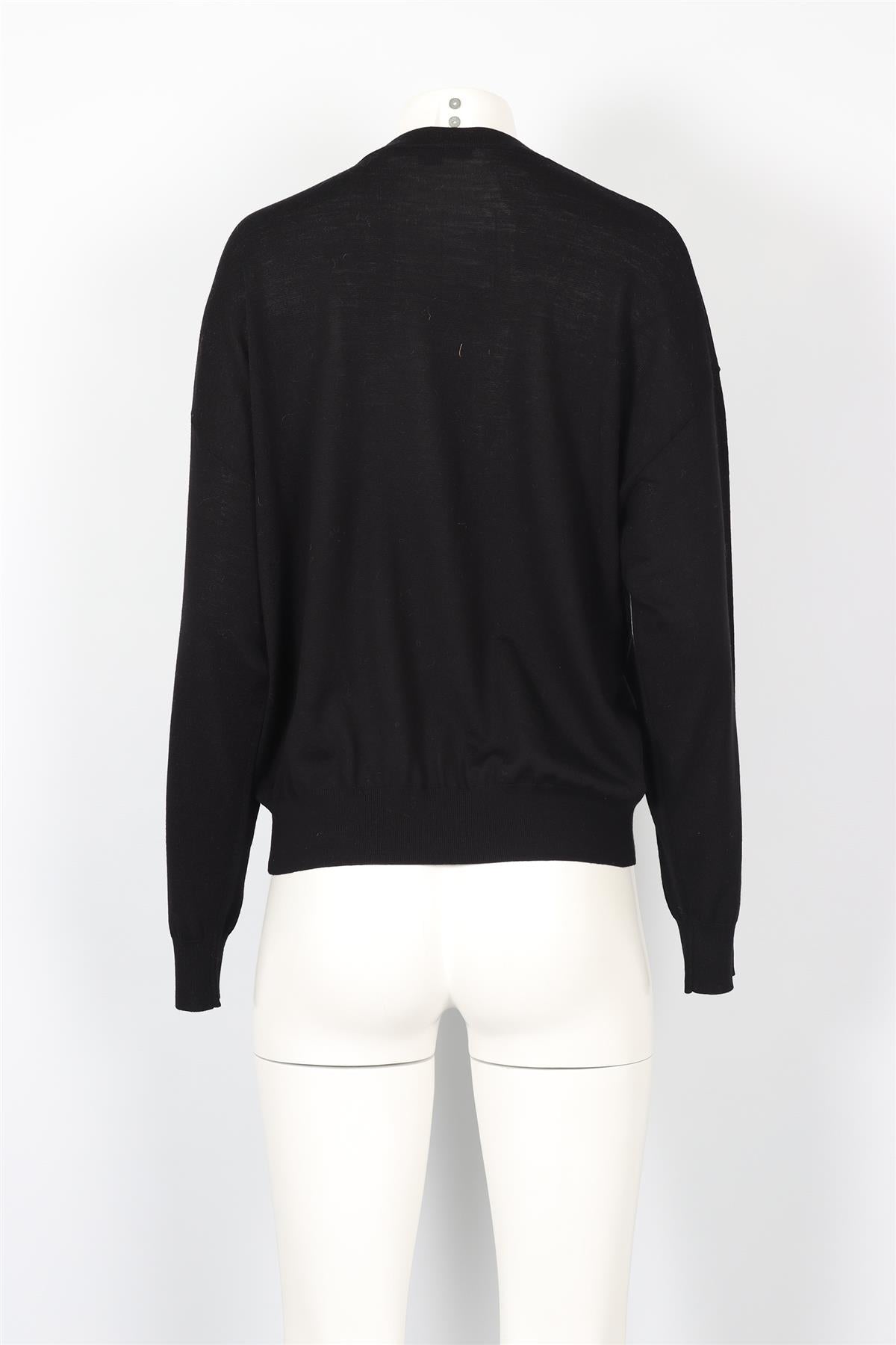 ALEXANDER WANG BLACK WOOL SWEATER MEDIUM