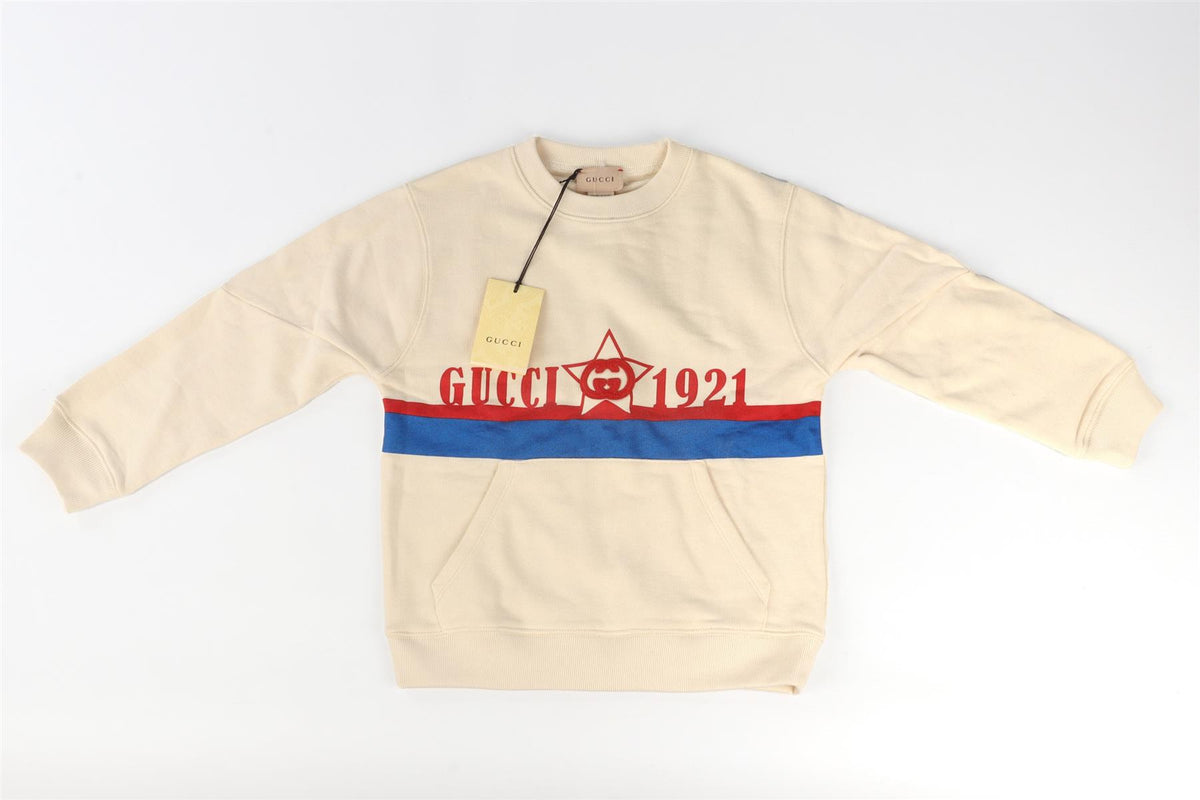 GUCCI CREAM KIDS BOYS SWEATSHIRT 6 YEARS