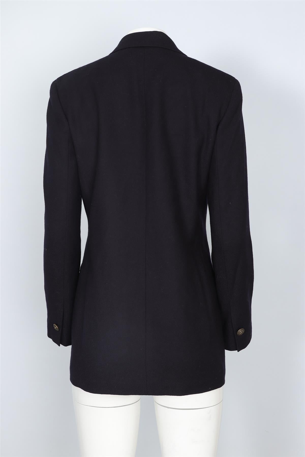 POLO RALPH LAUREN NAVY WOOL BLAZER UK 4