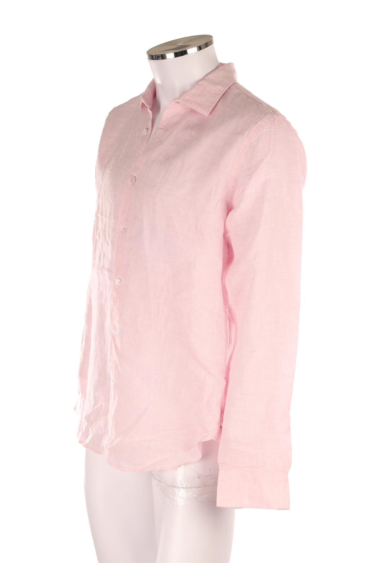 ORLEBAR BROWN PINK MEN'S LINEN SHIRT MEDIUM