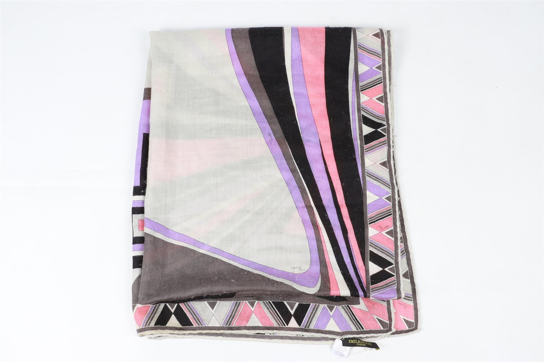 EMILIO PUCCI MULTI CASHMERE BLEND SCARF