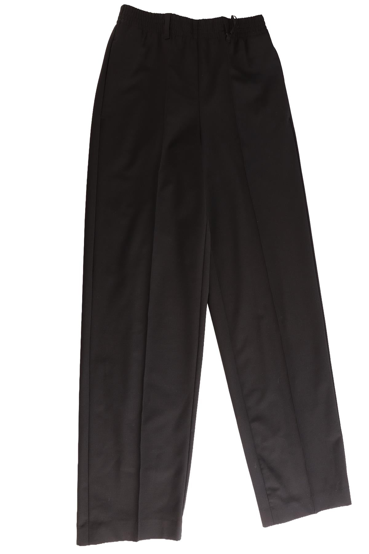 FENDI BLACK WOOL STRAIGHT LEG PANTS IT 36 UK 4