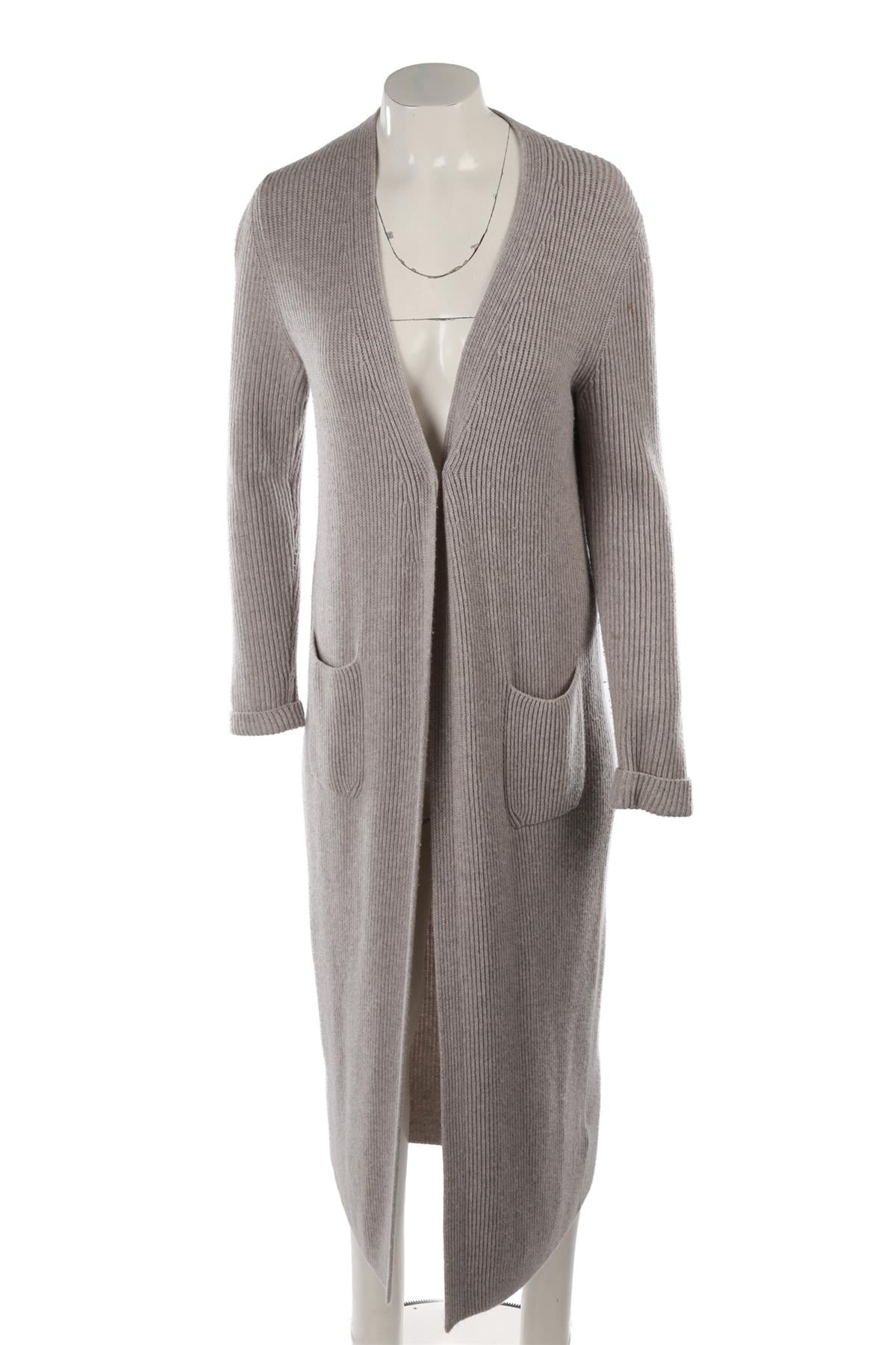 GREY CASHMERE CARDIGAN