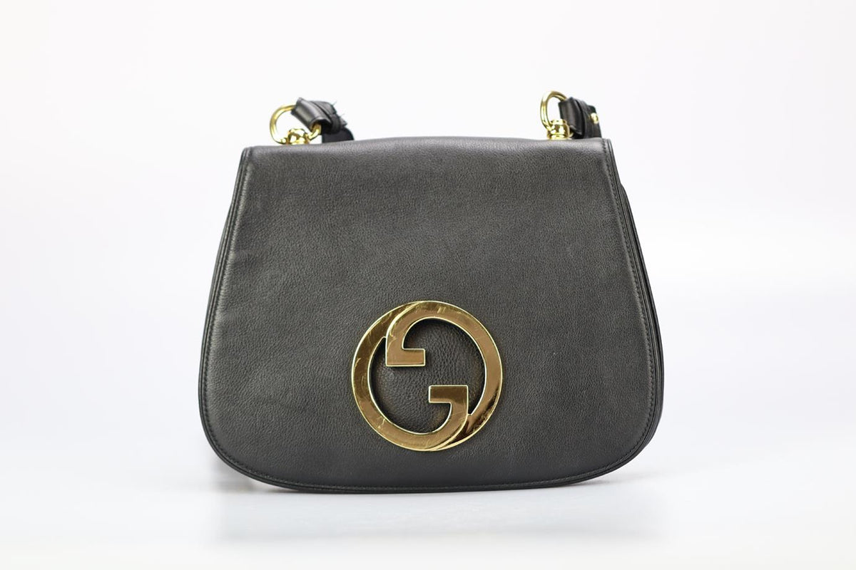 GUCCI NEW BLONDIE GG LEATHER SHOULDER BAG