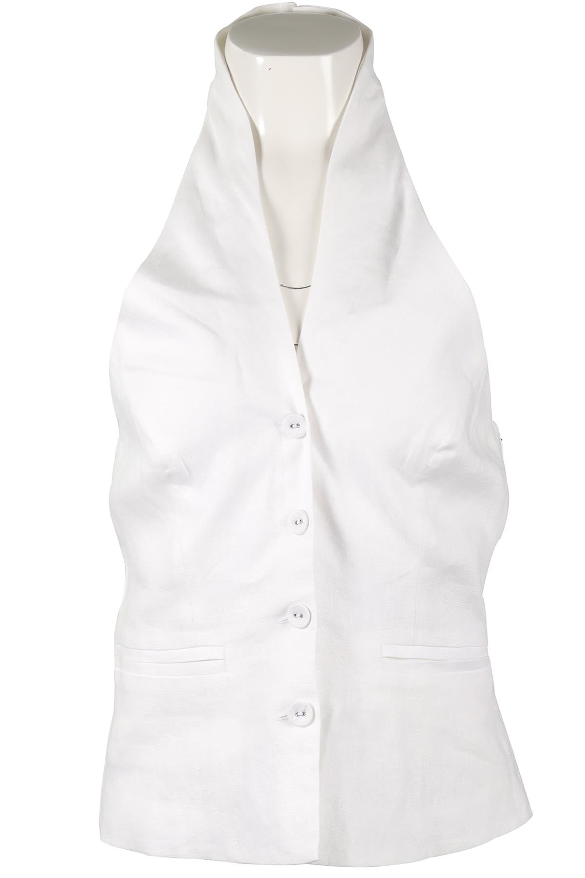REFORMATION WHITE LINEN TOP US 4 UK 8