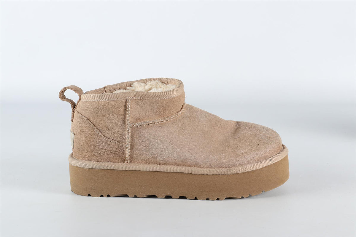 UGG BEIGE ANKLE BOOTS EU 36 UK 3 US 4