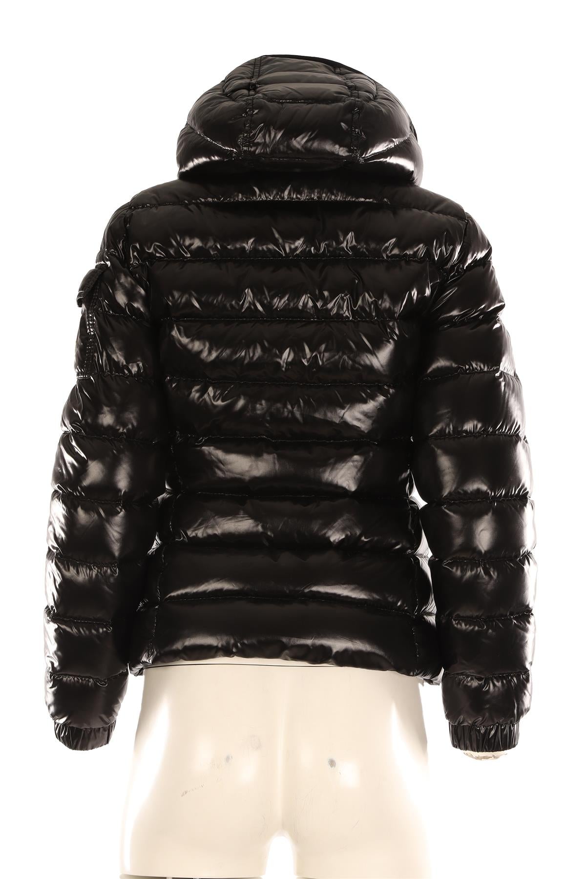 MONCLER BLACK PADDED DOWN JACKET 1 UK 10