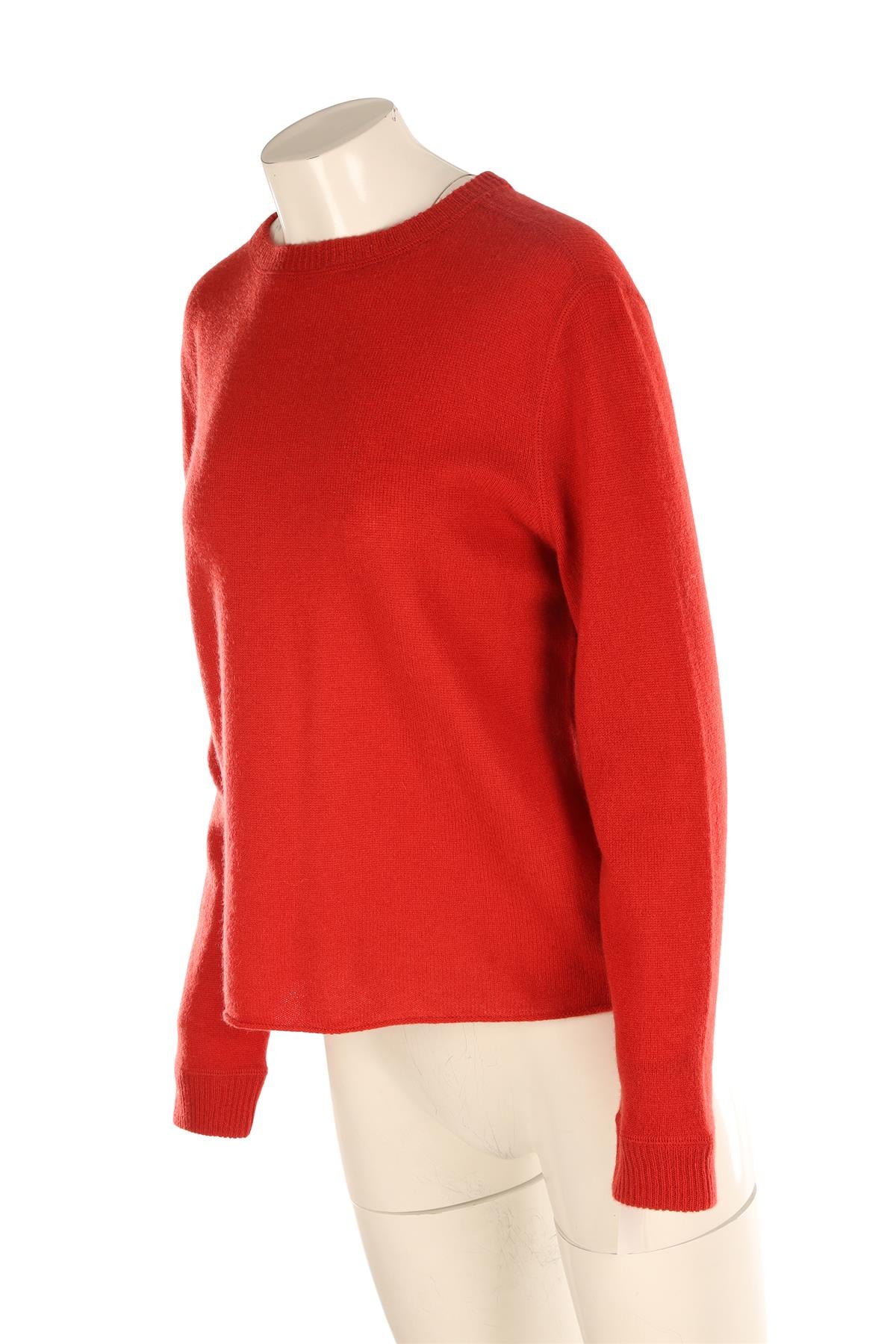 REFORMATION RED CASHMERE SWEATER XSMALL