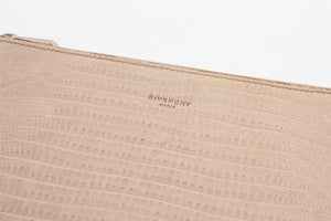 GIVENCHY TAUPE LEATHER CLUTCH