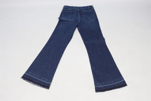 FRAME BLUE HIGH RISE FLARED JEANS W28