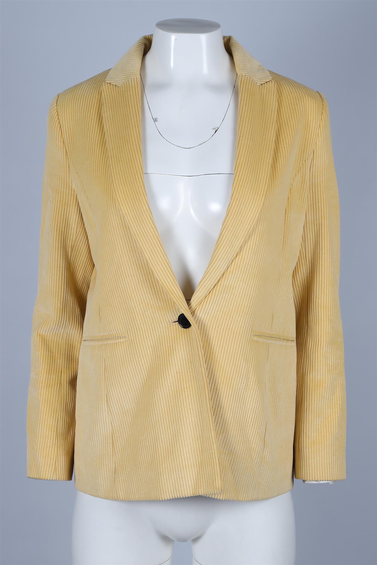 ME+EM YELLOW CORDUROY BLAZER UK 8