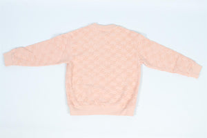 FENDI PINK KIDS GIRLS FF COTTON SWEATSHIRT 8 YEARS