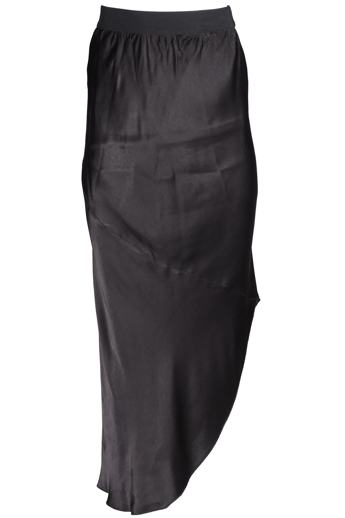BY MALENE BIRGER BLACK SATIN MAXI SKIRT DE 32 UK 4