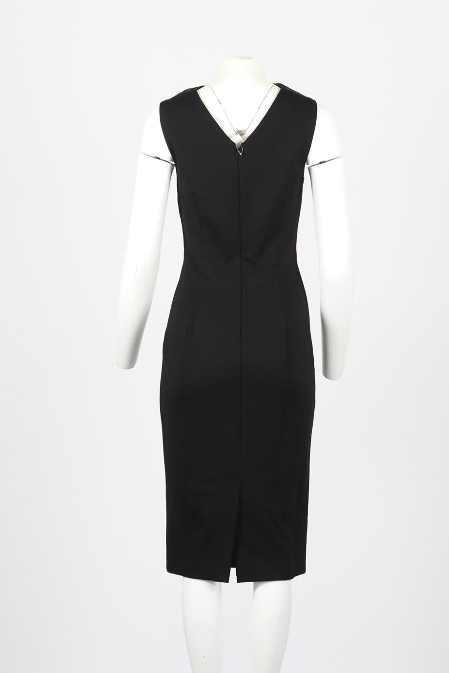 JASON WU SATIN AND JERSEY MIDI DRESS US 6 UK 10