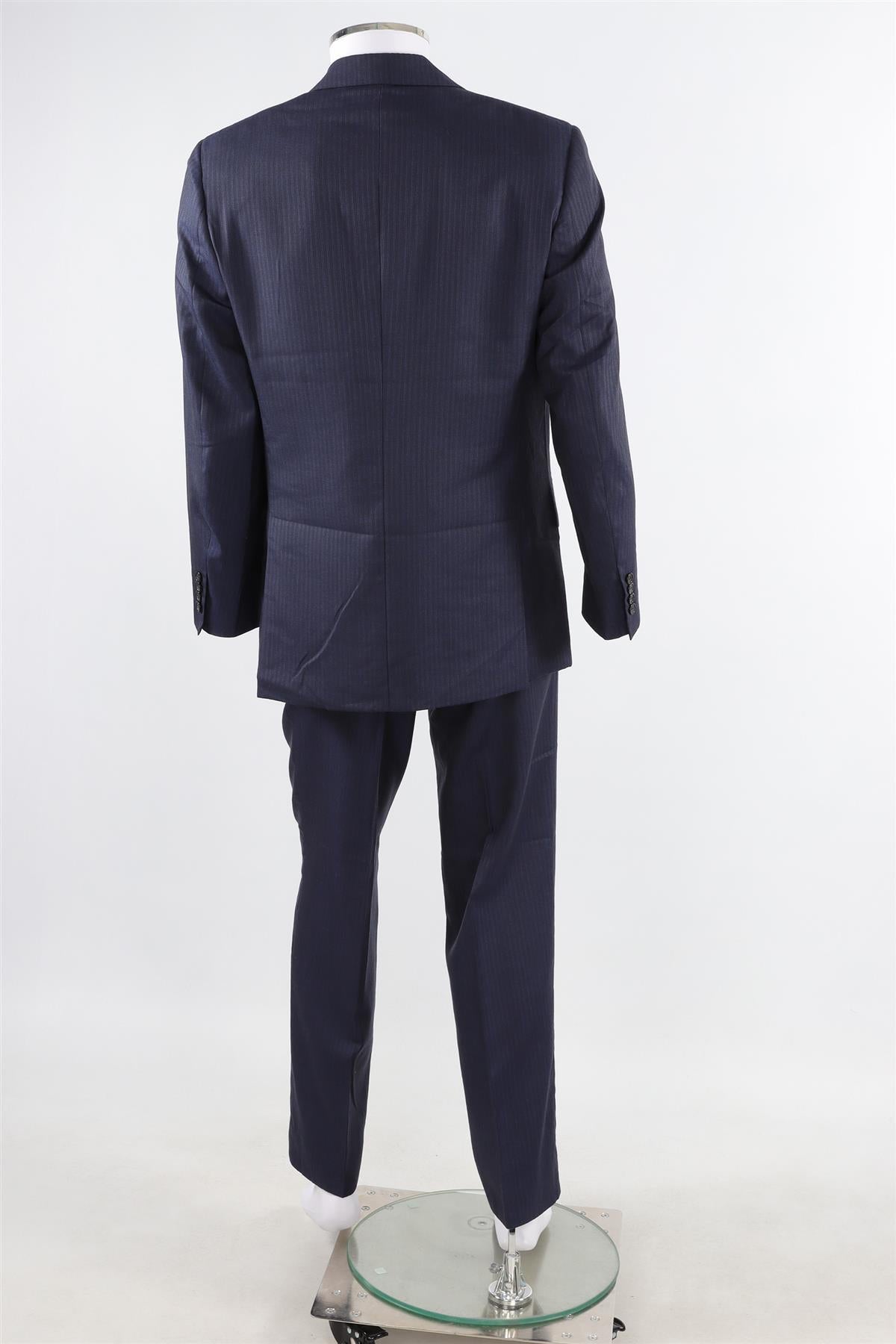 BRONI NAVY BLUE MEN'S CASHMERE TWO PIECE SUIT IT 50 UK/US 40