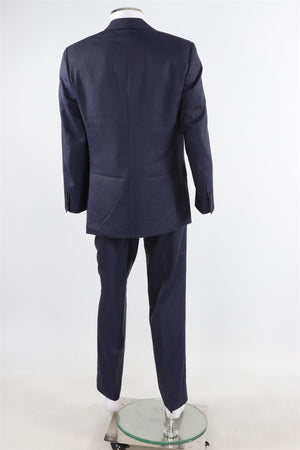 BRONI NAVY BLUE MEN'S CASHMERE TWO PIECE SUIT IT 50 UK/US 40