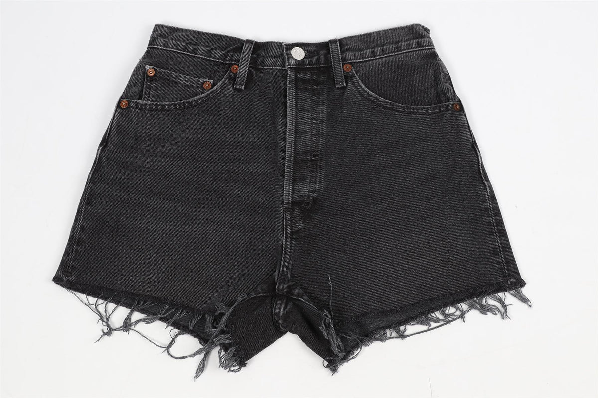 RE/DONE HIGH RISE DENIM SHORTS W27 UK 8-10