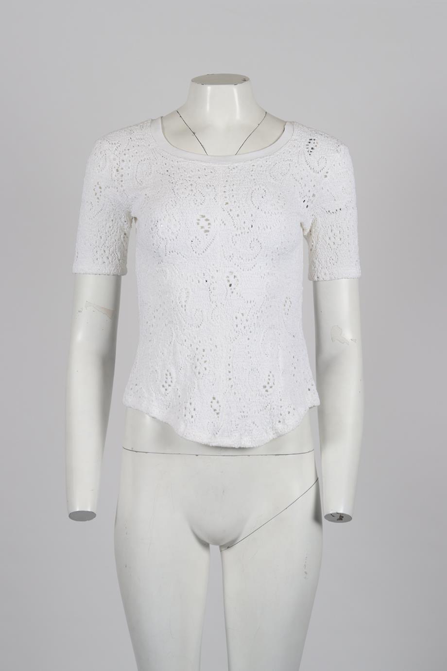 RAQUEL ALLEGRA COTTON BLEND TOP MEDIUM