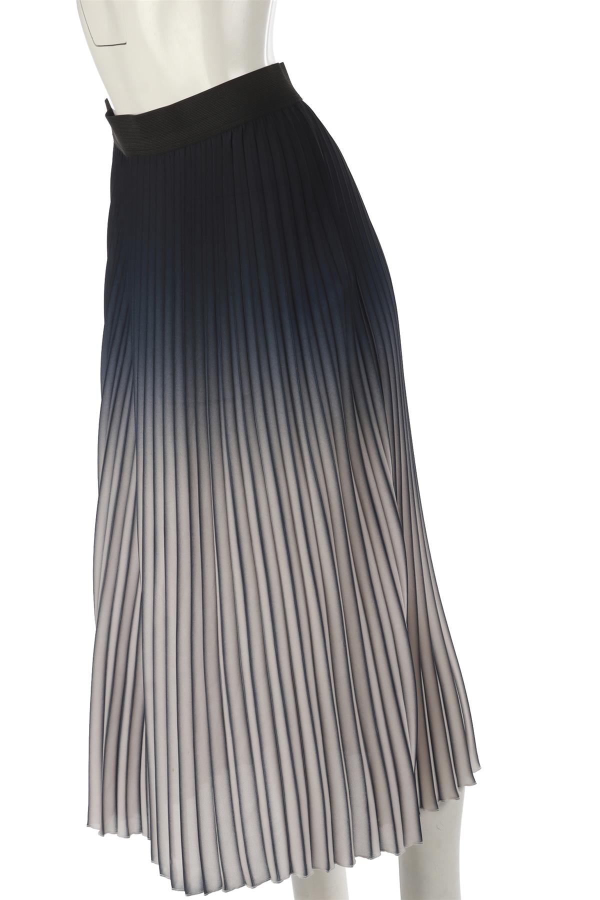 MAJE BLUE CREPE MAXI SKIRT UK 8