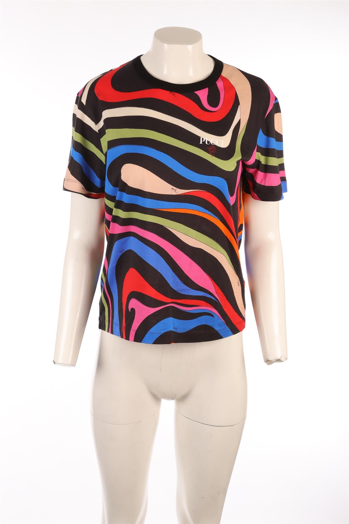 PUCCI MULTI COTTON T-SHIRT MEDIUM