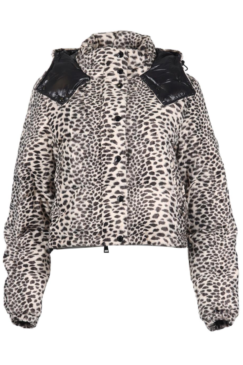 MONCLER QUILTED COTTON BLEND DOWN JACKET UK 12