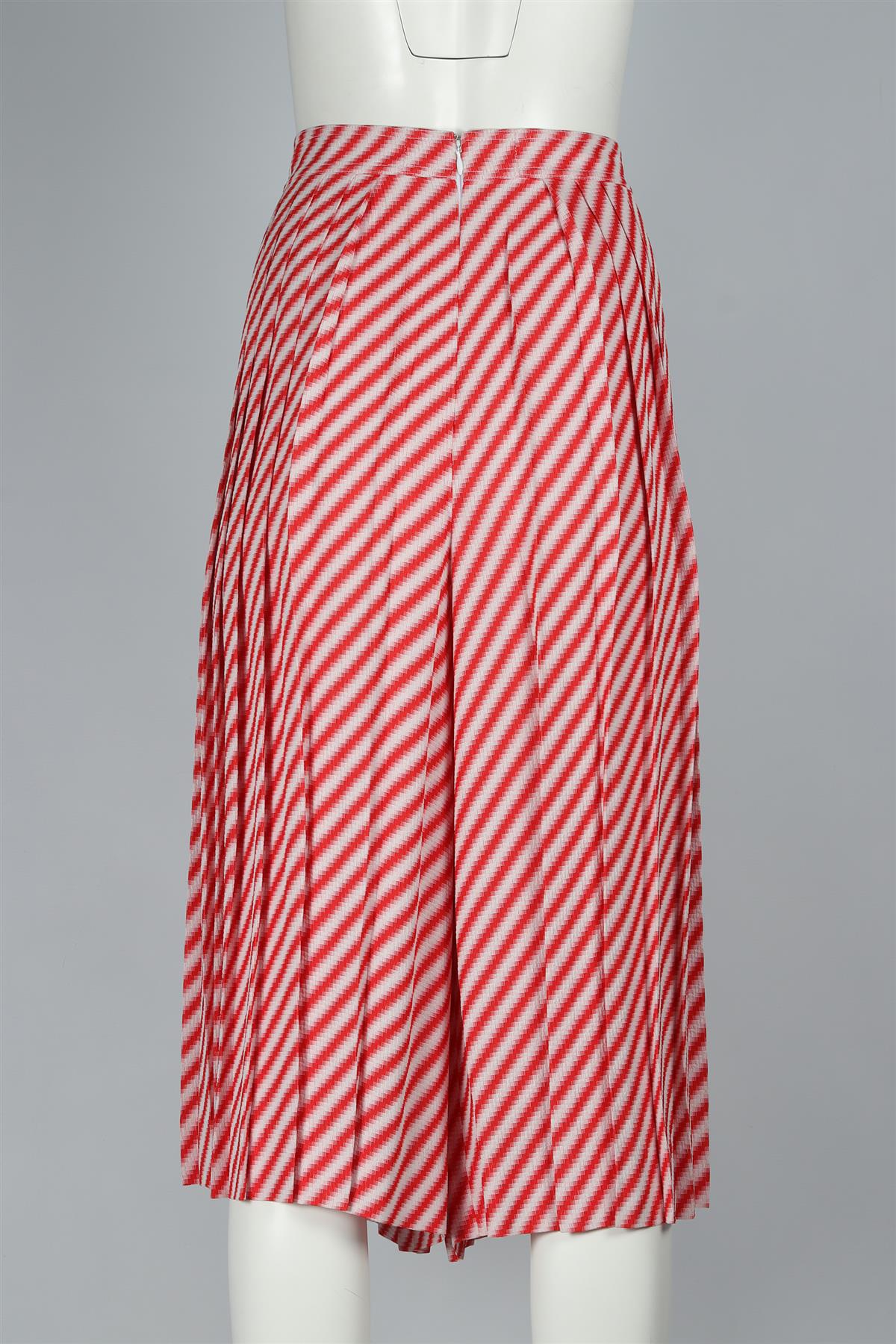 CELINE RED WOVEN CULOTTES FR 38 UK 10