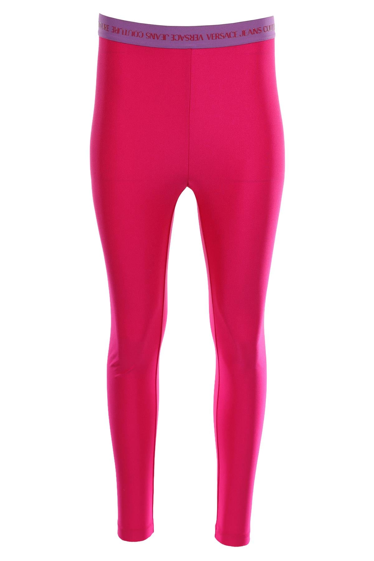 VERSACE JEANS COUTURE PINK LEGGINGS IT 42 UK 10