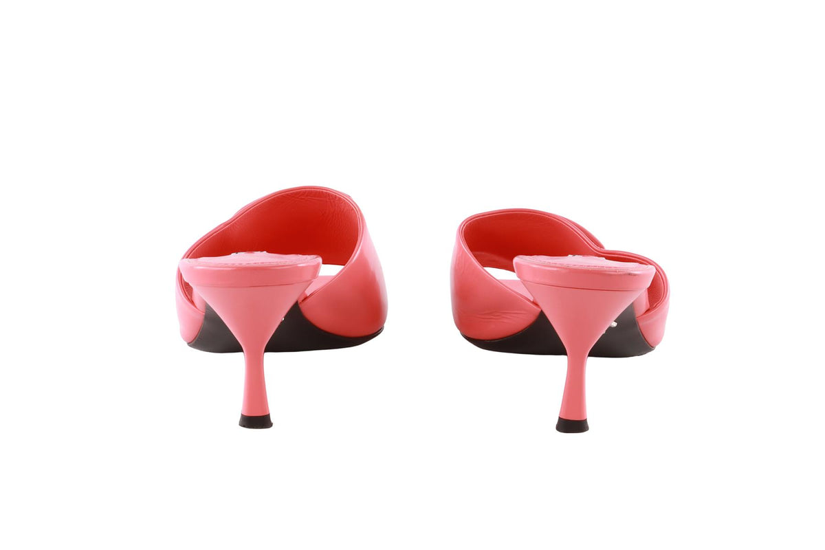 PRADA PINK LEATHER MULES EU 38 UK 5 US 8