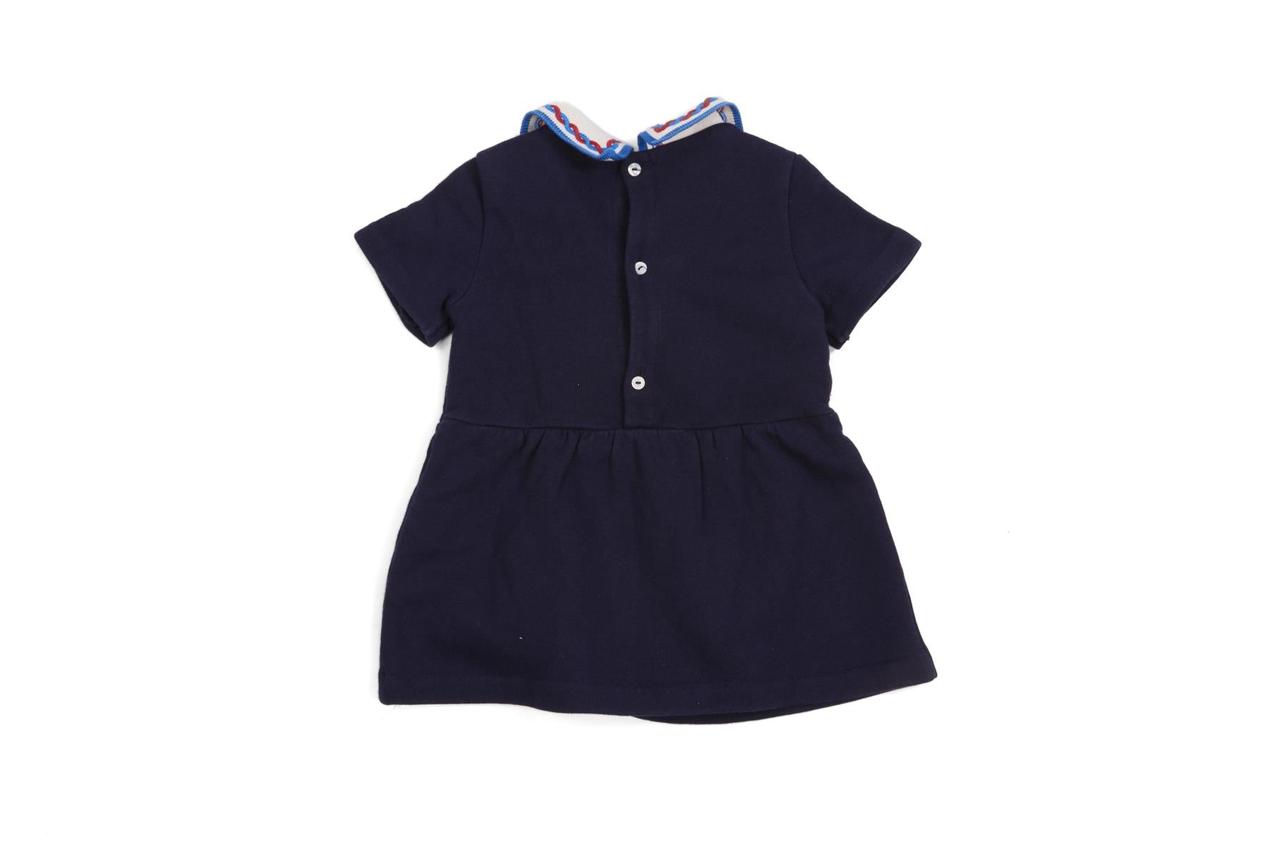 GUCCI NAVY BABY GIRLS DRESS 12-18 MONTHS