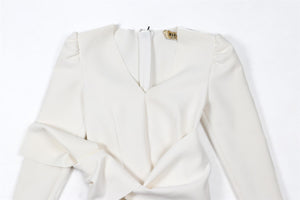 MSGM WHITE CADY TOP IT 38 UK 6