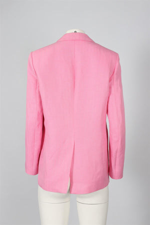 ETRO PINK LINEN BLEND BLAZER IT 40 UK 8