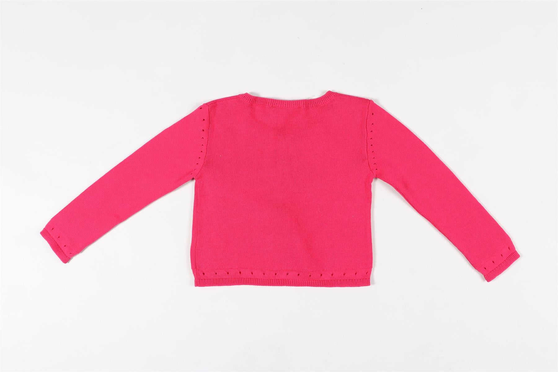 CHRISTIAN DIOR PINK BABY GIRLS COTTON CARDIGAN 18 MONTHS