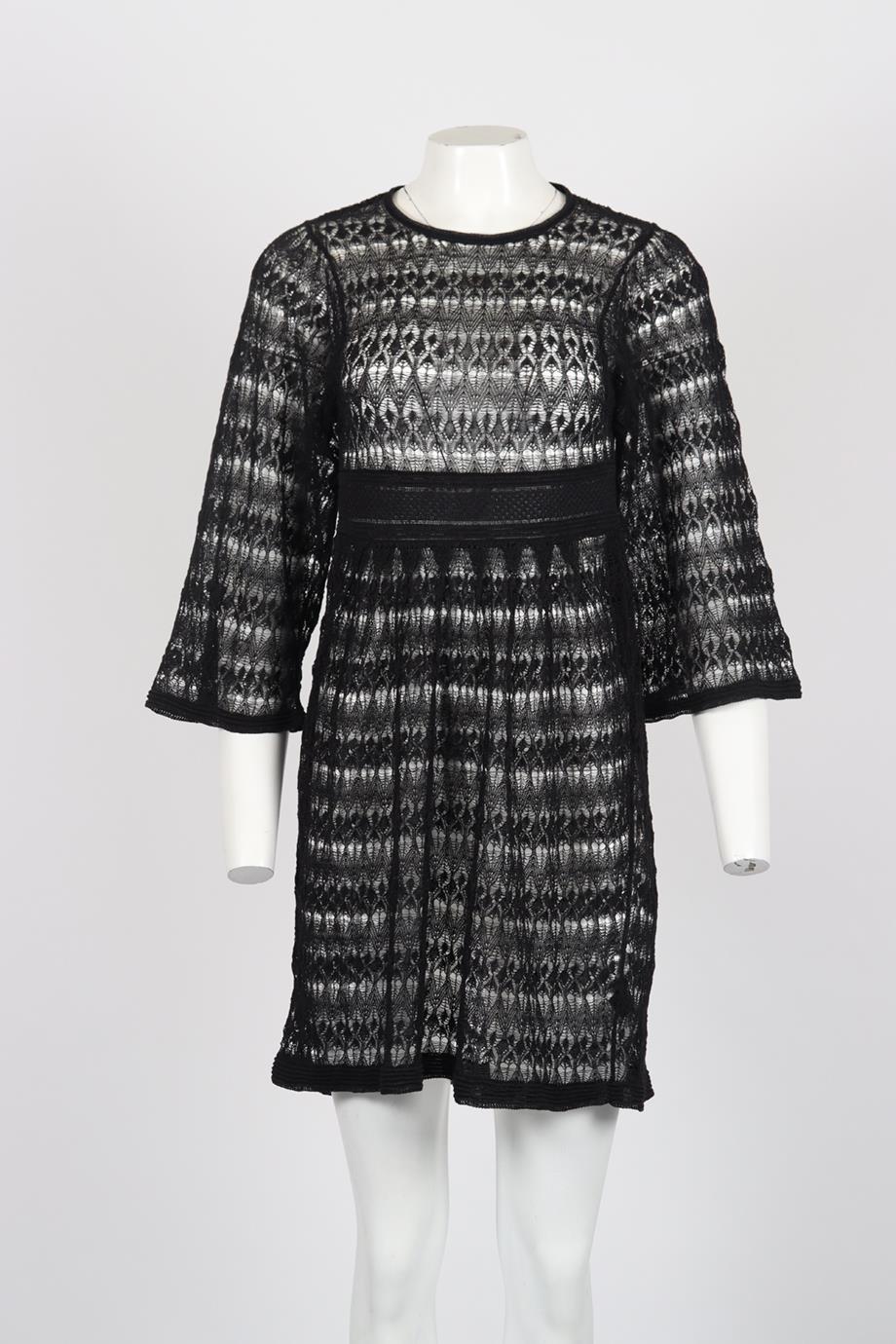 ISABEL MARANT LINEN BLEND MINI DRESS FR 38 UK 10