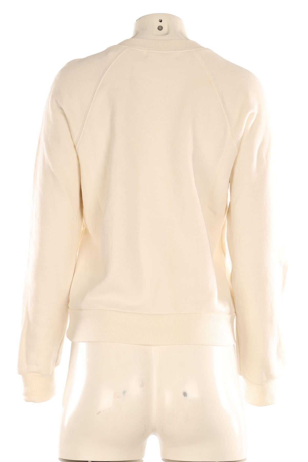 ETERNE CREAM COTTON SWEATSHIRT MEDIUM