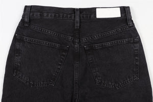 RE/DONE BLACK STRAIGHT LEG JEANS W24