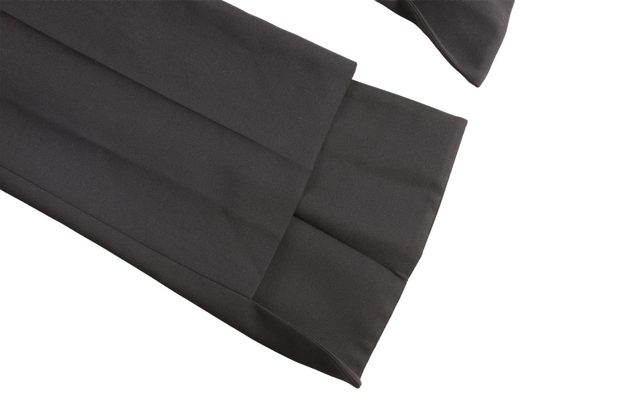 CHLOÉ BLACK WOOL STRAIGHT LEG PANTS IT 36 UK 4