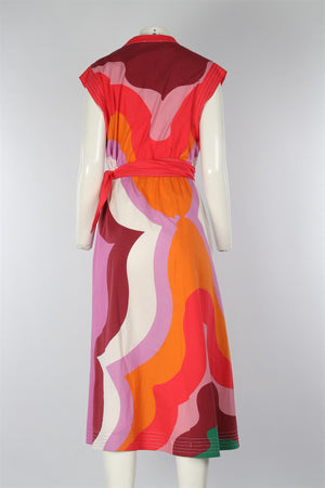 ETRO MULTI COTTON MAXI DRESS IT 46 UK 14