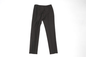 SAINT LAURENT BLACK WOOL STRAIGHT LEG PANTS FR 36 UK 8