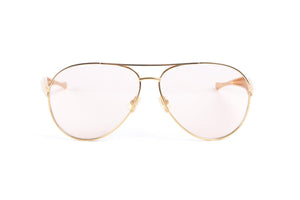 BOTTEGA VENETA GOLD FRAME SUNGLASSES