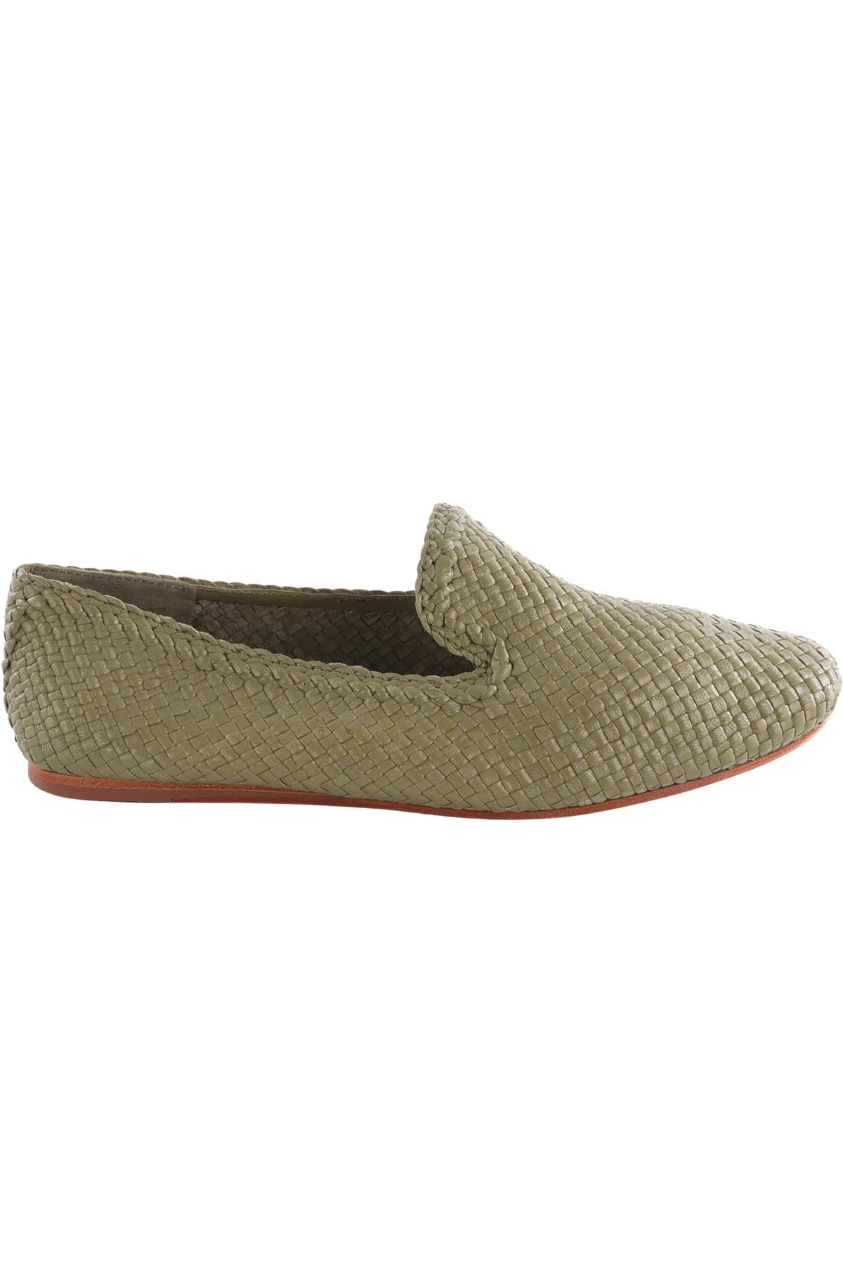 DRAGON DIFFUSION GREEN LEATHER LOAFERS EU 39 UK 6 US 9