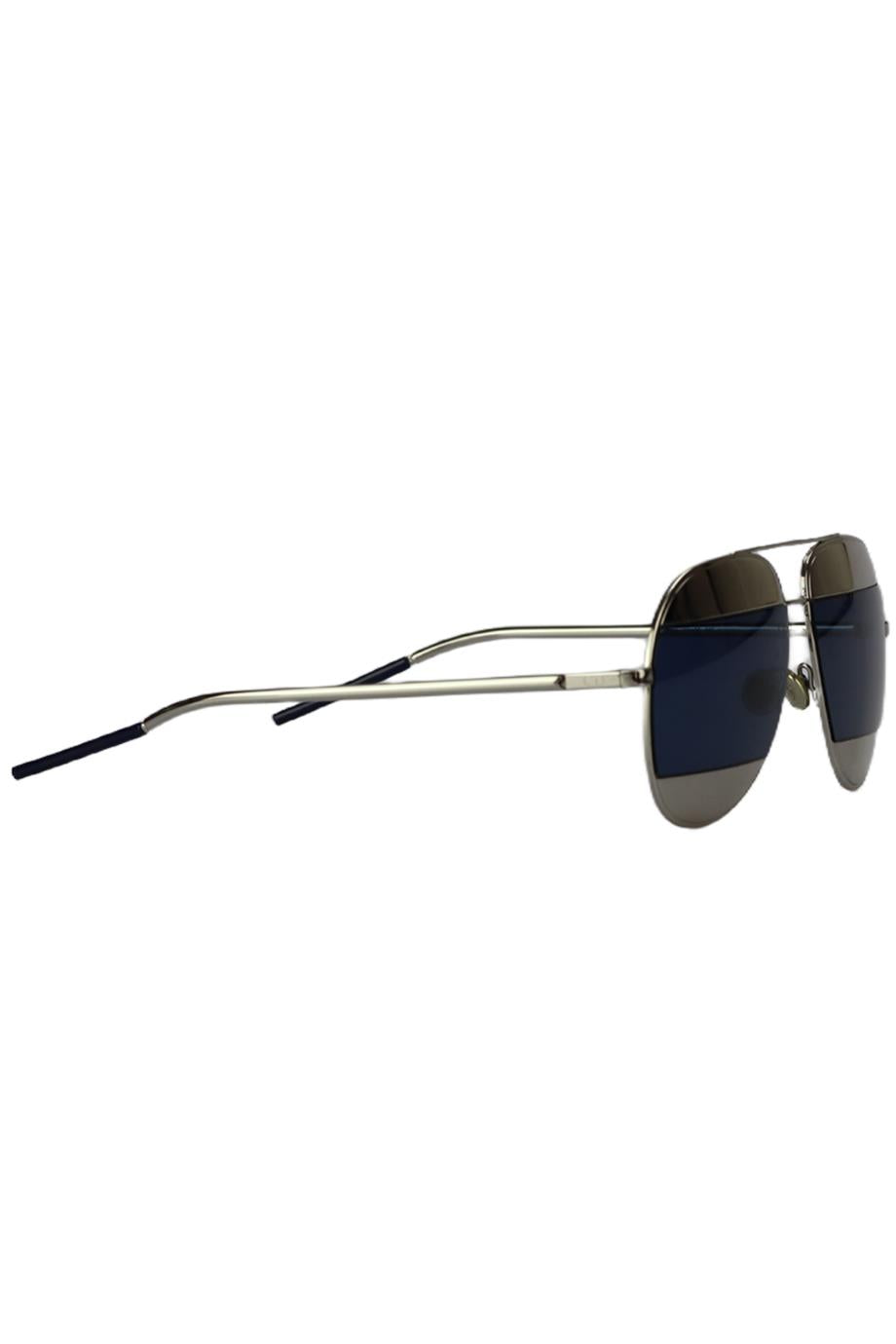 CHRISTIAN DIOR DIORSPLIT1 SILVER TONE SUNGLASSES