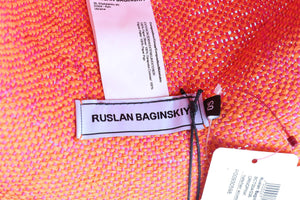 RUSLAN BAGINSKIY ORANGE STRAW HAT